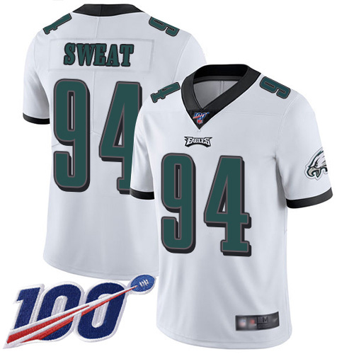 Men Philadelphia Eagles #94 Josh Sweat White Vapor Untouchable NFL Jersey Limited Player Season Football->nfl t-shirts->Sports Accessory